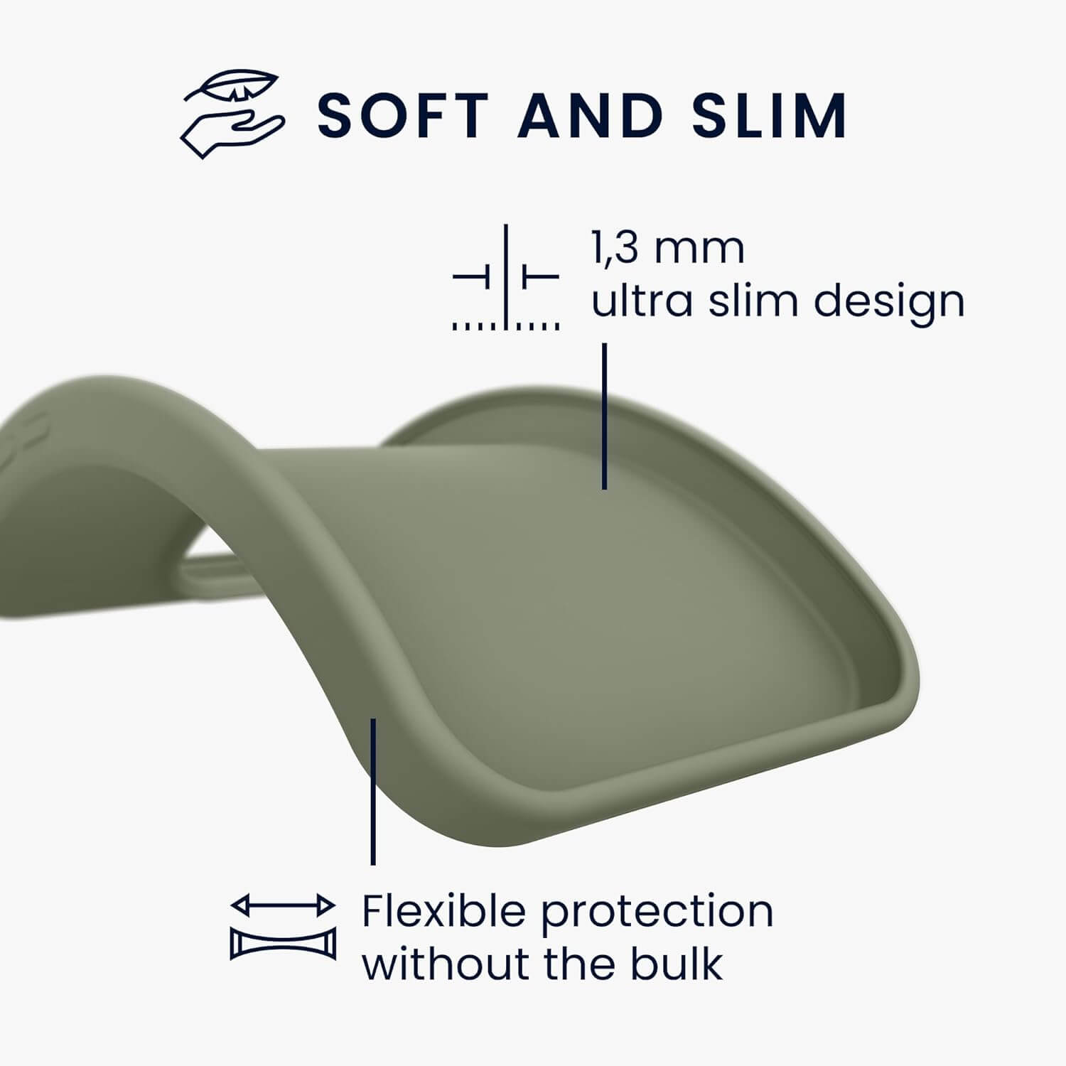 KW Samsung Galaxy A34 5G Θήκη Σιλικόνης TPU - Grey Green - 60809.172