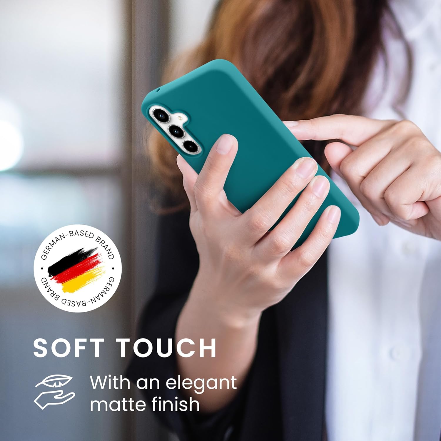 KW Samsung Galaxy A35 5G Λεπτή Θήκη Σιλικόνης TPU - Matte Petrol