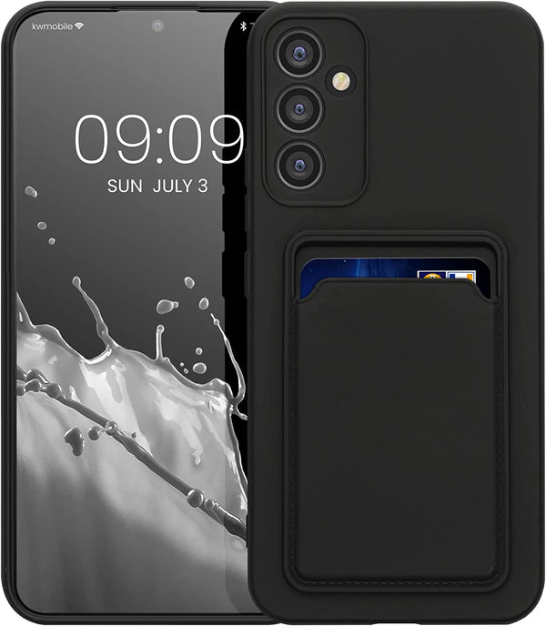 KW Samsung Galaxy A34 5G Θήκη Σιλικόνης TPU με Υποδοχή για Κάρτα - Black - 61353.01 - likebrands.gr
