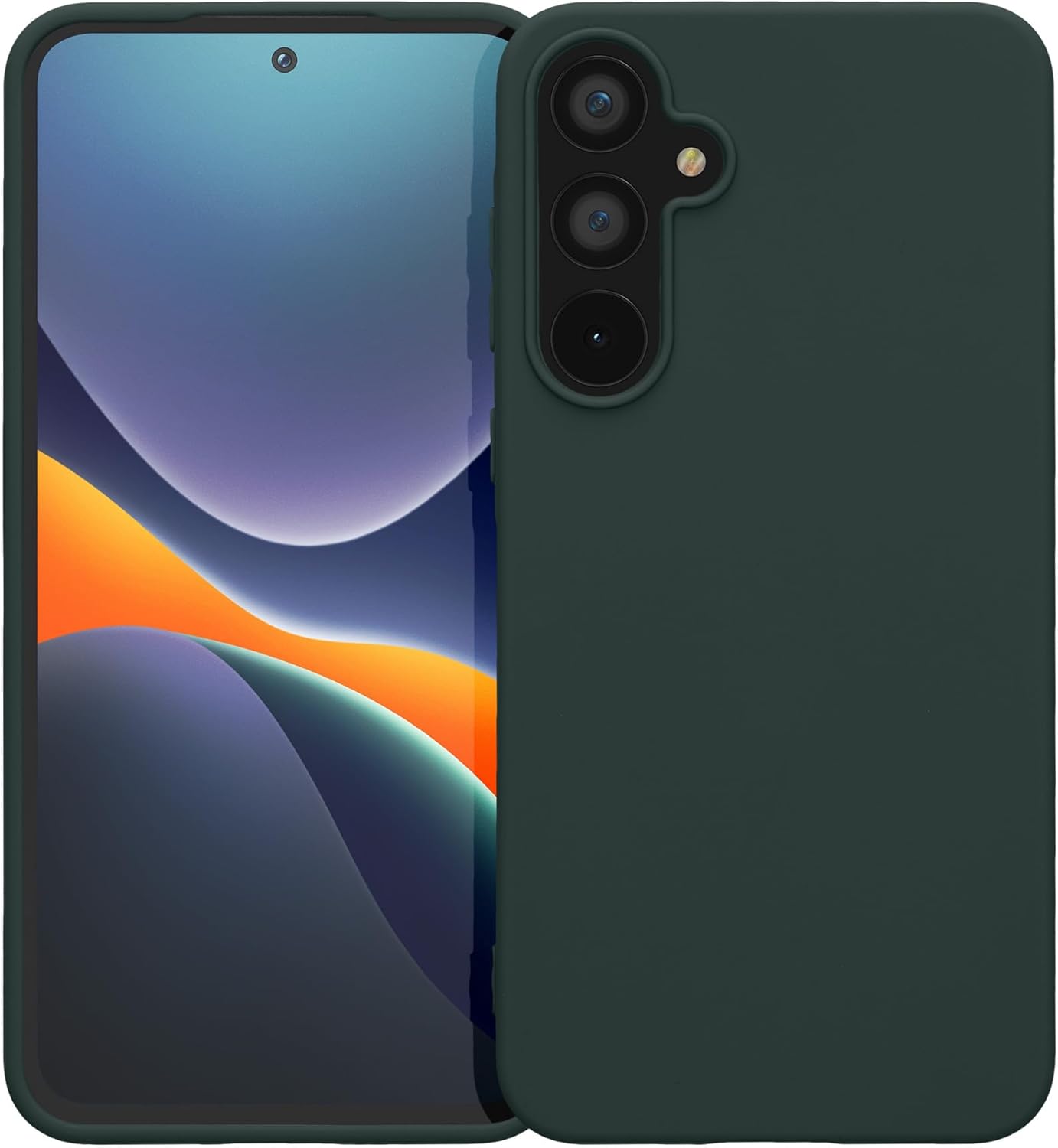 KW Samsung Galaxy A55 5G Λεπτή Θήκη Σιλικόνης TPU - Moss Green