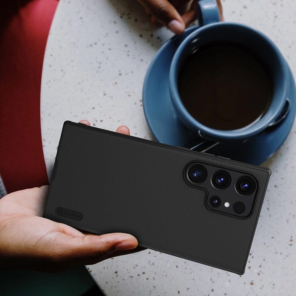 Nillkin Samsung Galaxy S24 Ultra Super Frosted Shield Pro Σκληρή Θήκη με Πλαίσιο Σιλικόνης - Black