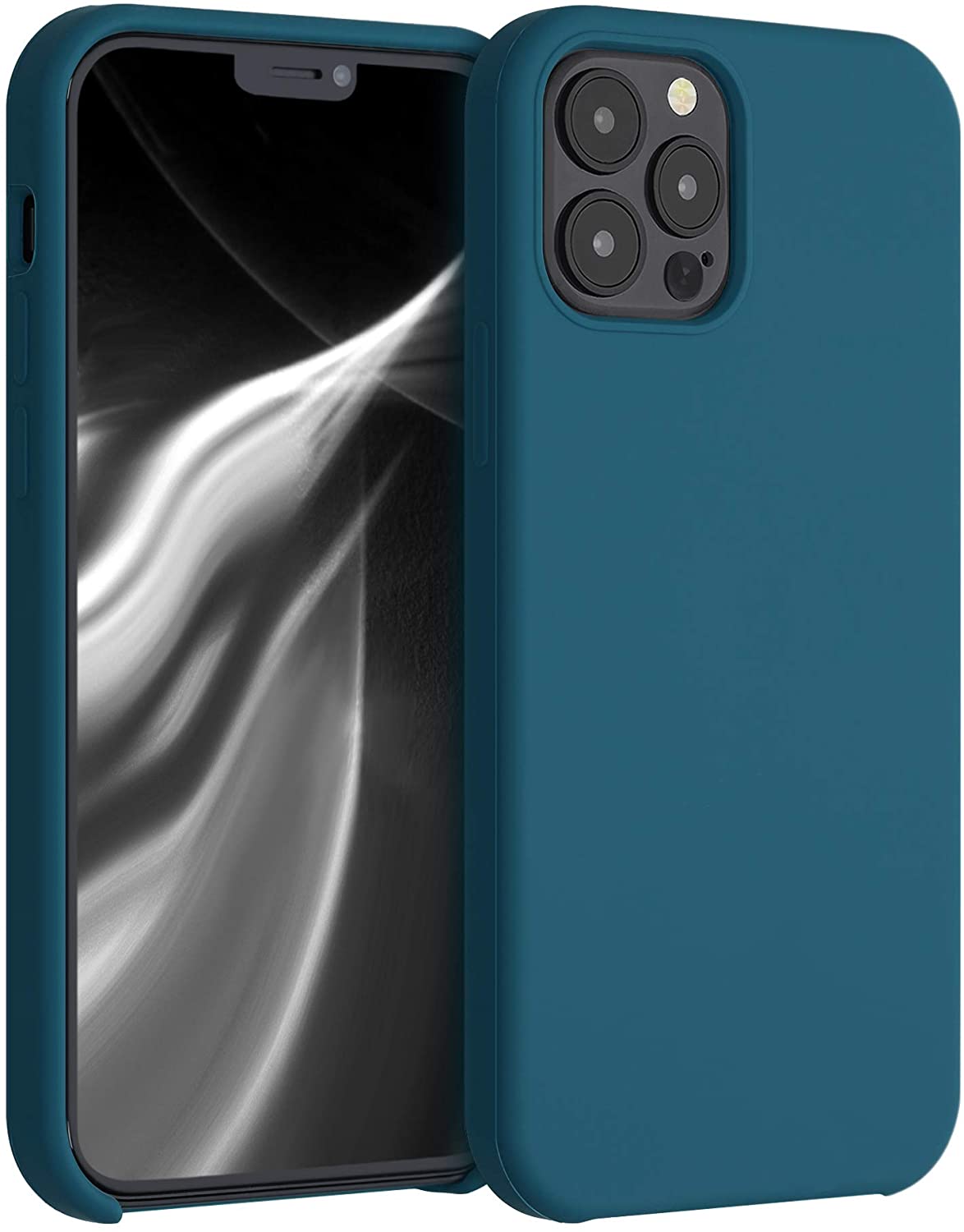 KW iPhone 12 / iPhone 12 Pro Θήκη Σιλικόνης Rubber TPU - Teal Matte - 52641.57