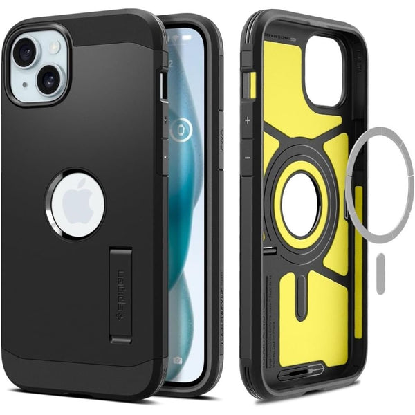 Spigen iPhone 15 Tough Armor Mag Σκληρή Θήκη με MagSafe - Black
