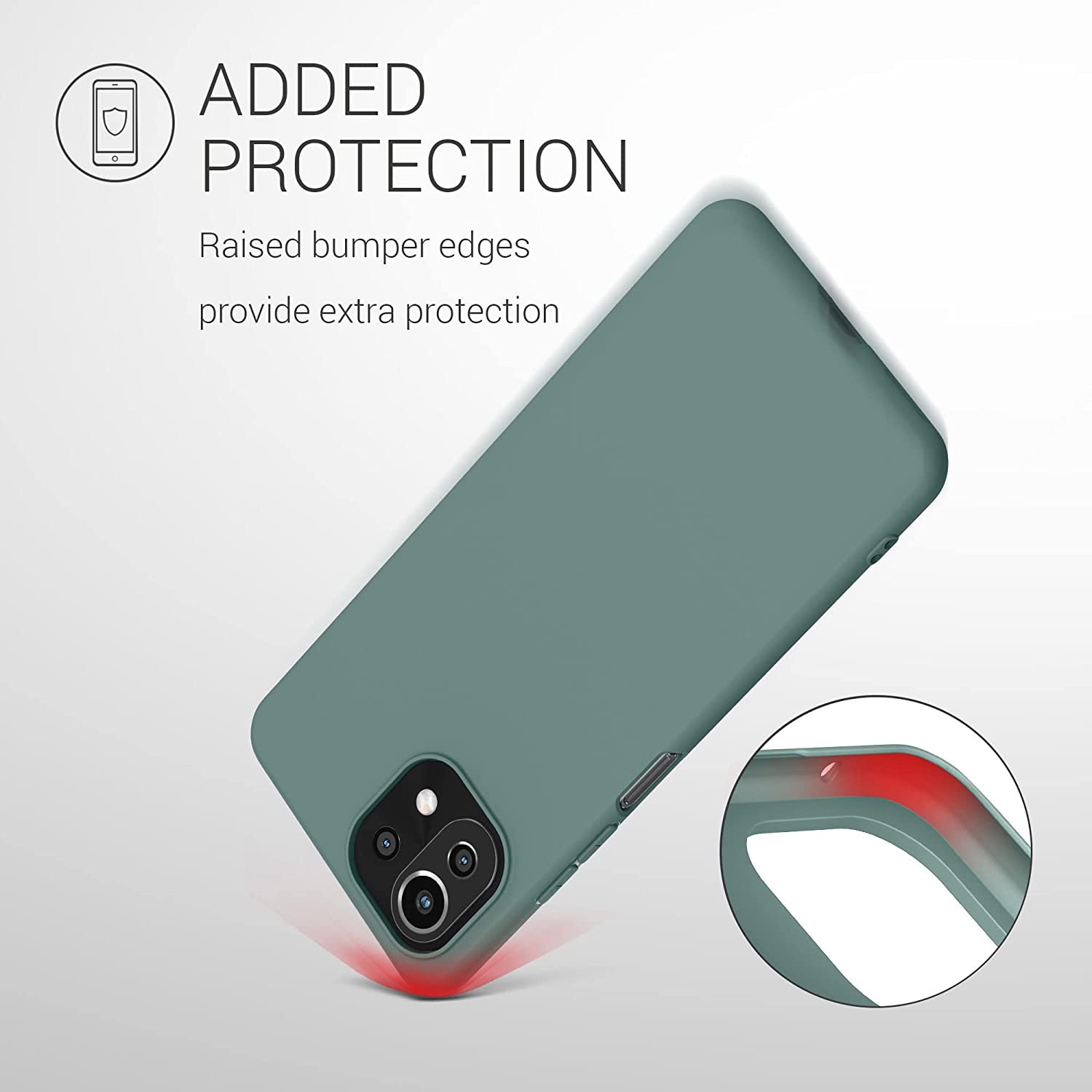 KW Xiaomi Mi 11 Lite / Mi 11 Lite 5G Θήκη Σιλικόνης TPU - Blue Green - 54726.171