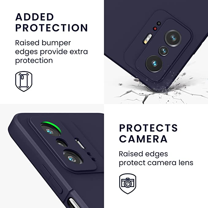 KW Xiaomi 11T / 11T Pro Θήκη Σιλικόνης Rubberized TPU - Blueberry Blue - 56573.186