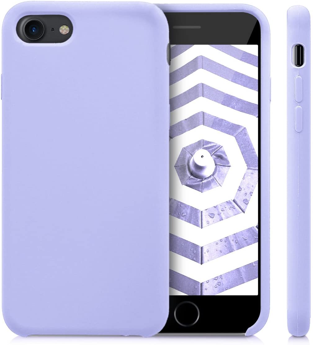 KW iPhone SE 2022 / SE 2020 / 7 / 8 Θήκη Σιλικόνης Rubber TPU - Lavender - 40225.108