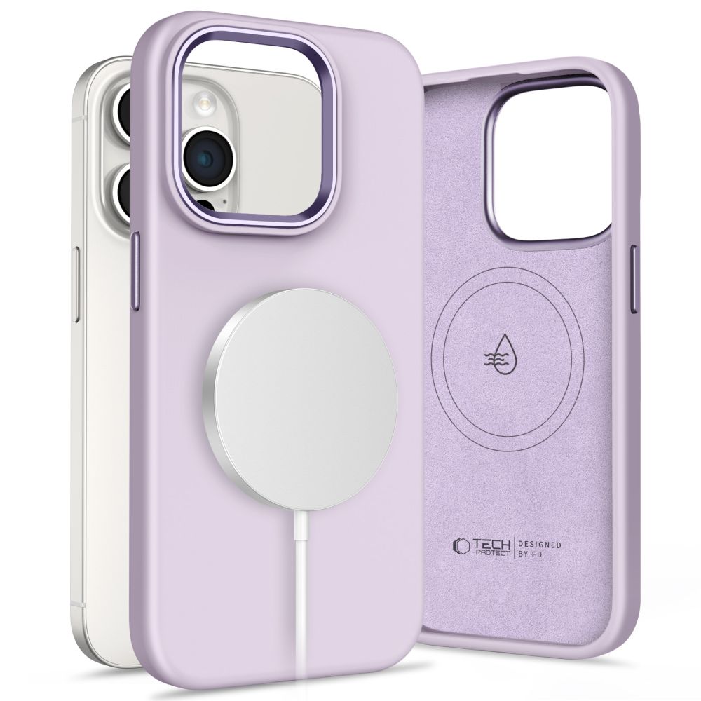 Tech-Protect iPhone 15 Pro Silicone Pure Θήκη Σιλικόνης TPU με MagSafe - Mauve