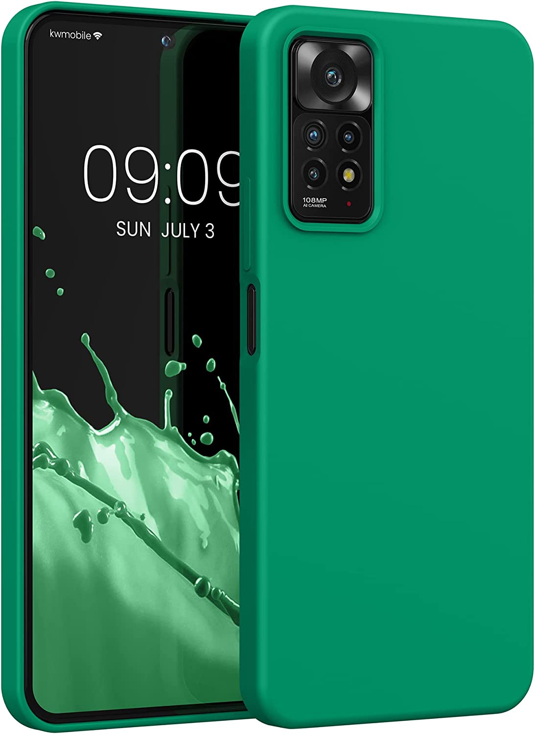 KW Xiaomi Redmi Note 11 Pro / Note 11 Pro 5G Θήκη Σιλικόνης Rubberized TPU - Emerald Green - 57373.142