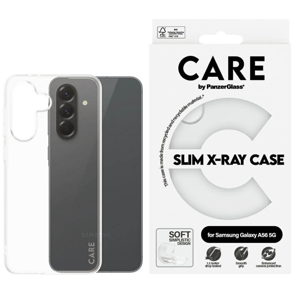 Care by PanzerGlass Samsung Galaxy A56 5G Fashion X-Ray Λεπτή Θήκη από Ανακυκλωμένο Πλαστικό - Διάφανη