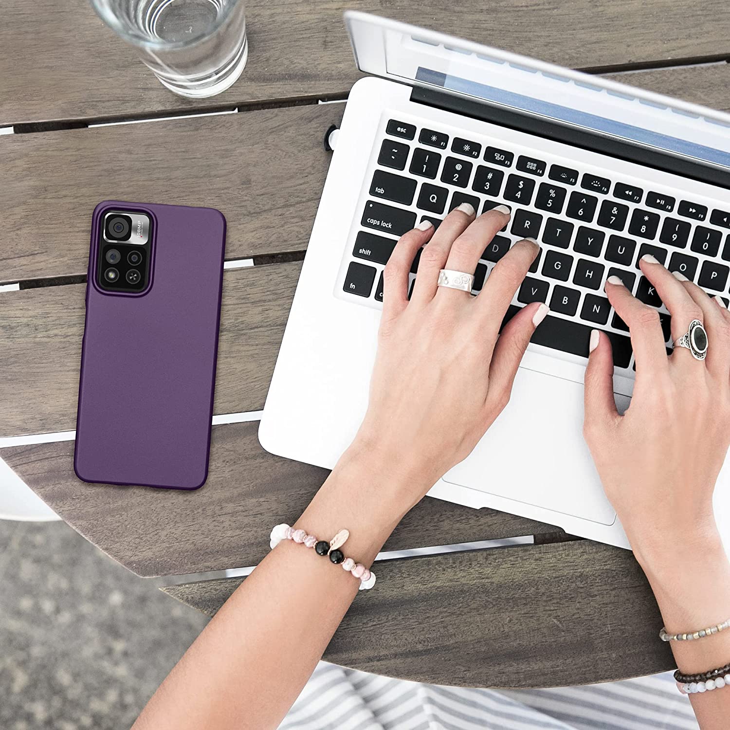 KW Xiaomi Redmi Note 11 Pro+ 5G Θήκη Σιλικόνης TPU - Metallic Berry - 59142.115