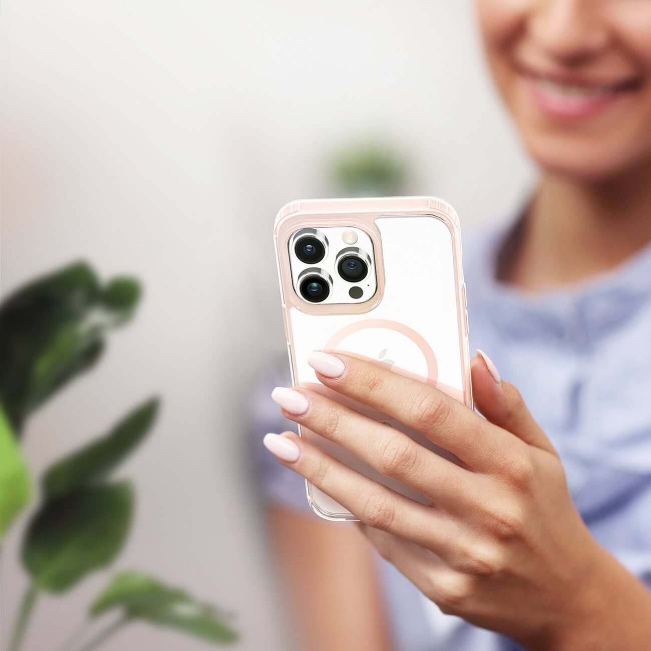 Dux Ducis iPhone 14 Pro Clin2 Θήκη με MagSafe - Διάφανη / Pink