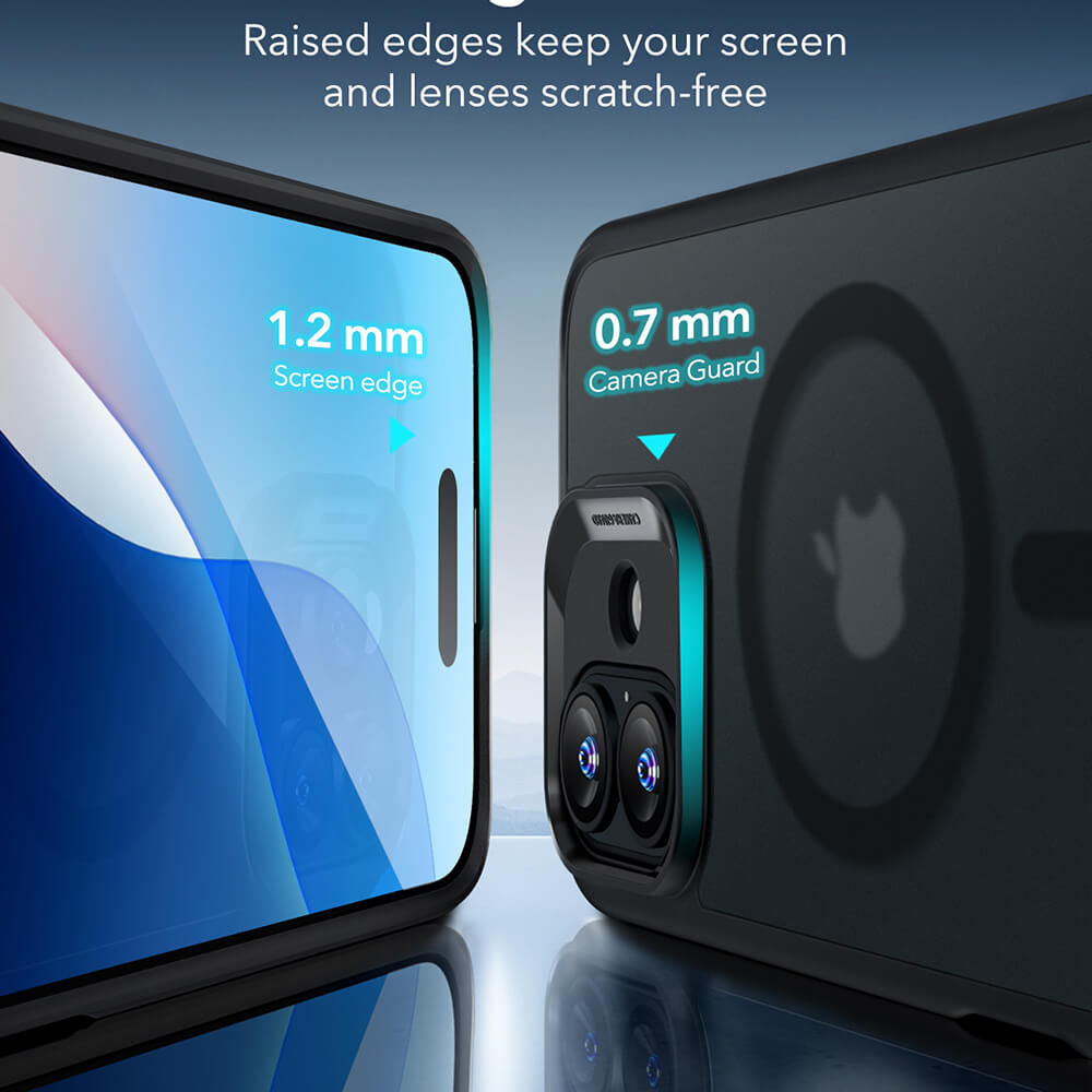 ESR iPhone 16 Classic Hybrid Halolock Σκληρή Θήκη με Πλαίσιο Σιλικόνης και MagSafe - Frosted Black