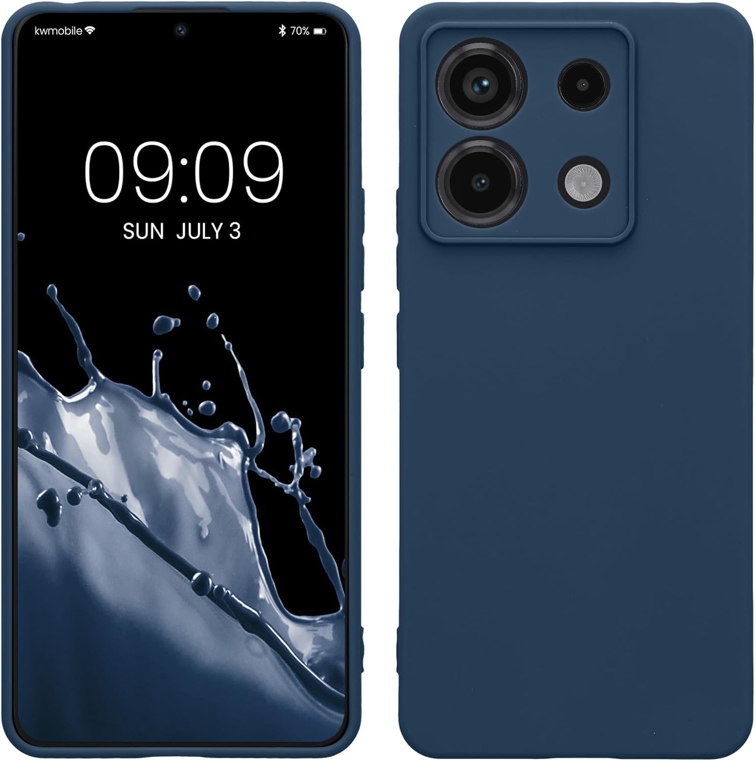 KW Xiaomi Redmi Note 13 Pro 5G / Poco X6 5G Θήκη Σιλικόνης TPU - Navy Blue