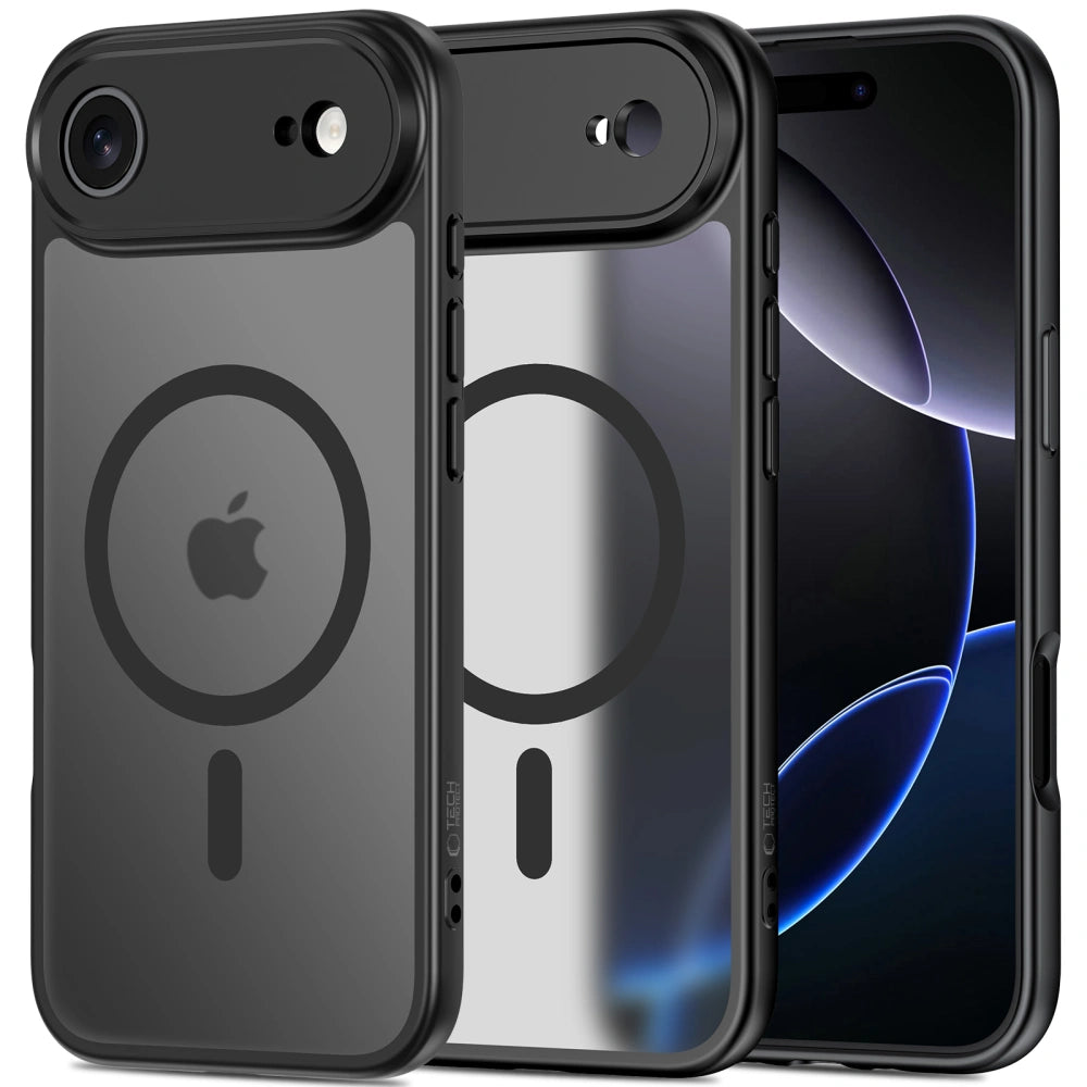 Tech-Protect iPhone Air BasicMag - Σκληρή Θήκη με Πλαίσιο Σιλικόνης και MagSafe - Matte Black