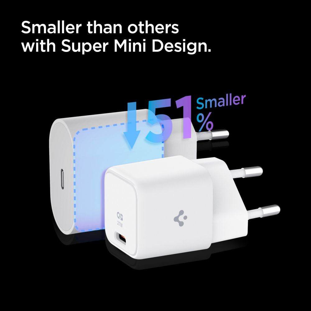 Spigen PE2103EU ArcStation 25W Οικιακός Φορτιστής Γρήγορης Φόρτισης με Θύρα Type-C - White