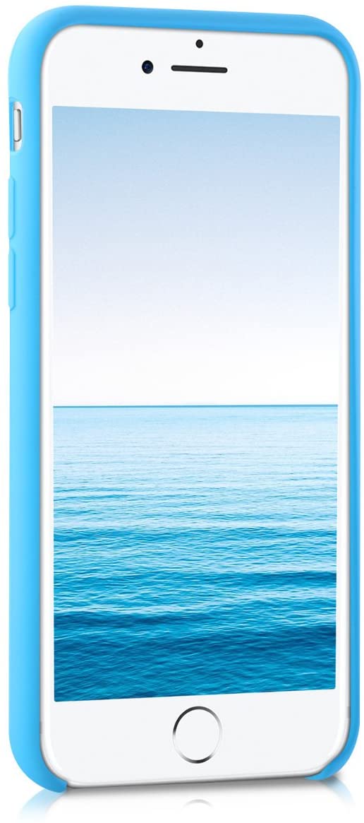 KW iPhone SE 2022 / SE 2020 / 7 / 8 Θήκη Σιλικόνης Rubber TPU - Light Blue - 40225.23
