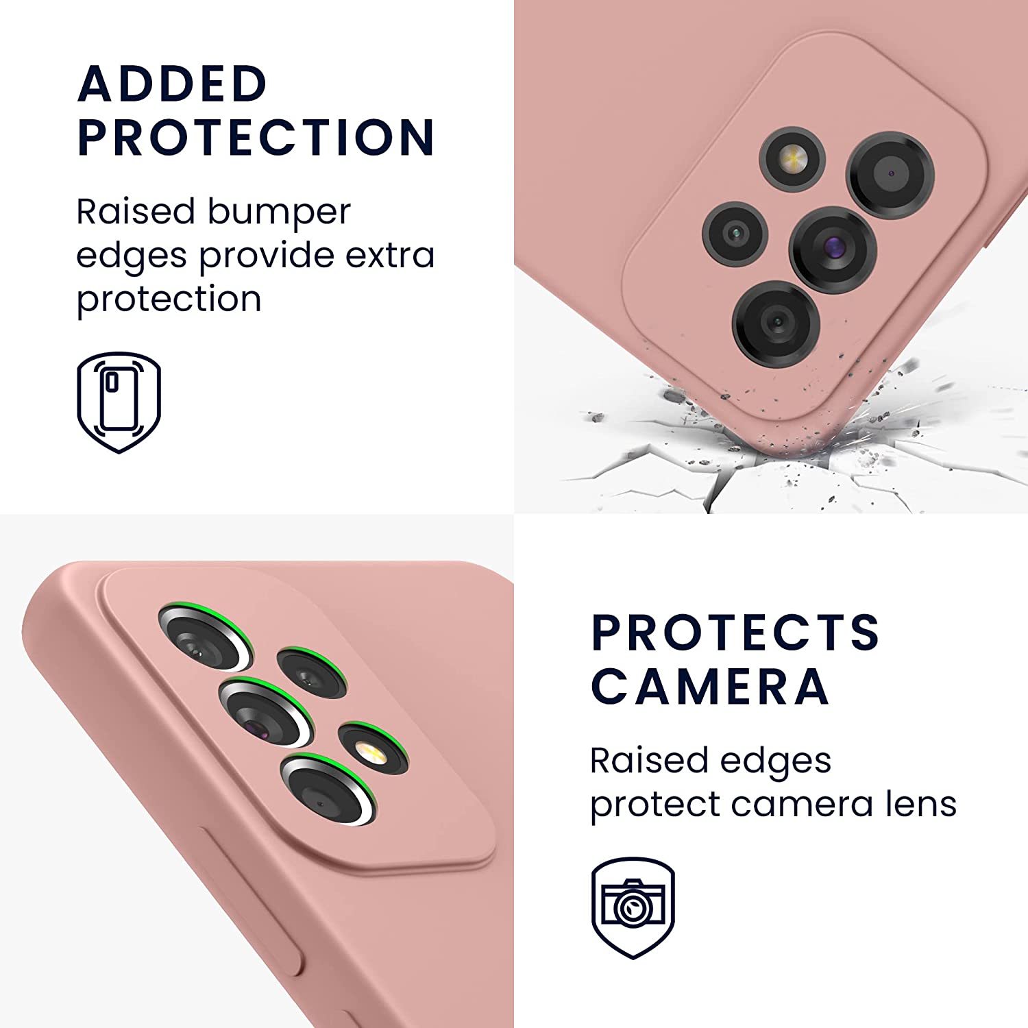 KW Samsung Galaxy A53 5G Θήκη Σιλικόνης Rubberized TPU - Οrange Clay - 57835.237