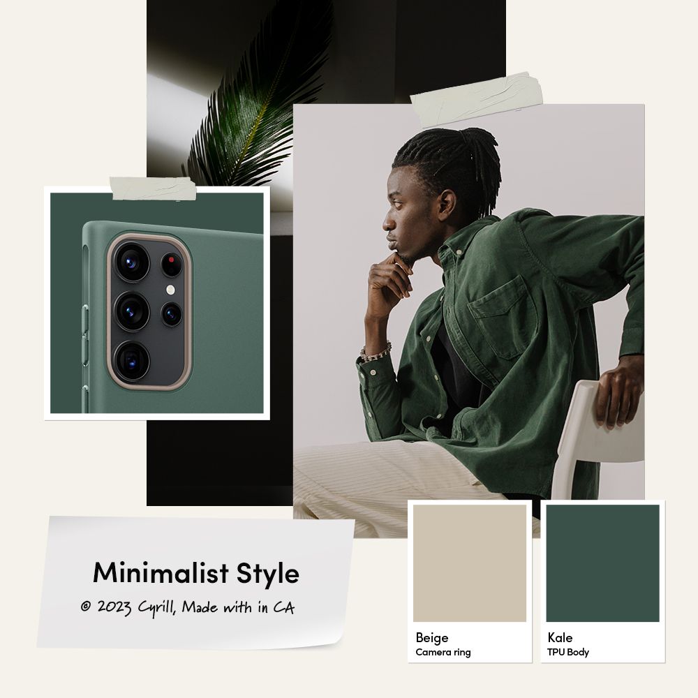 Spigen Cyrill Samsung Galaxy S23 Ultra Ultra Color Mag Θήκη Σιλικόνης TPU - Kale