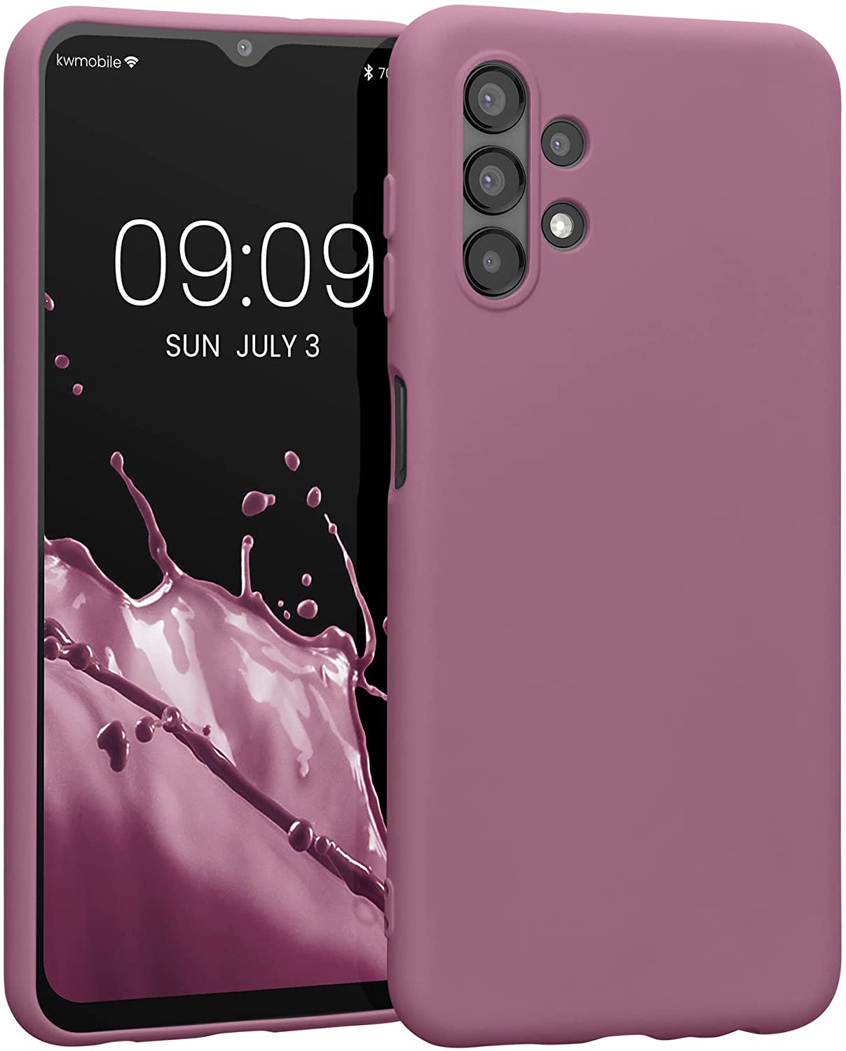 KW Samsung Galaxy A13 4G Θήκη Σιλικόνης Rubberized TPU - Deep Rusty Rose - 58049.167