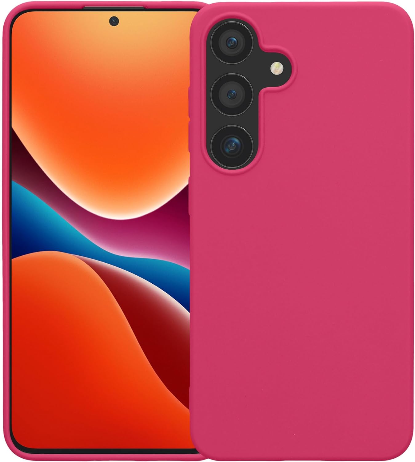 KW Samsung Galaxy S24 Θήκη Σιλικόνης TPU - Neon Pink