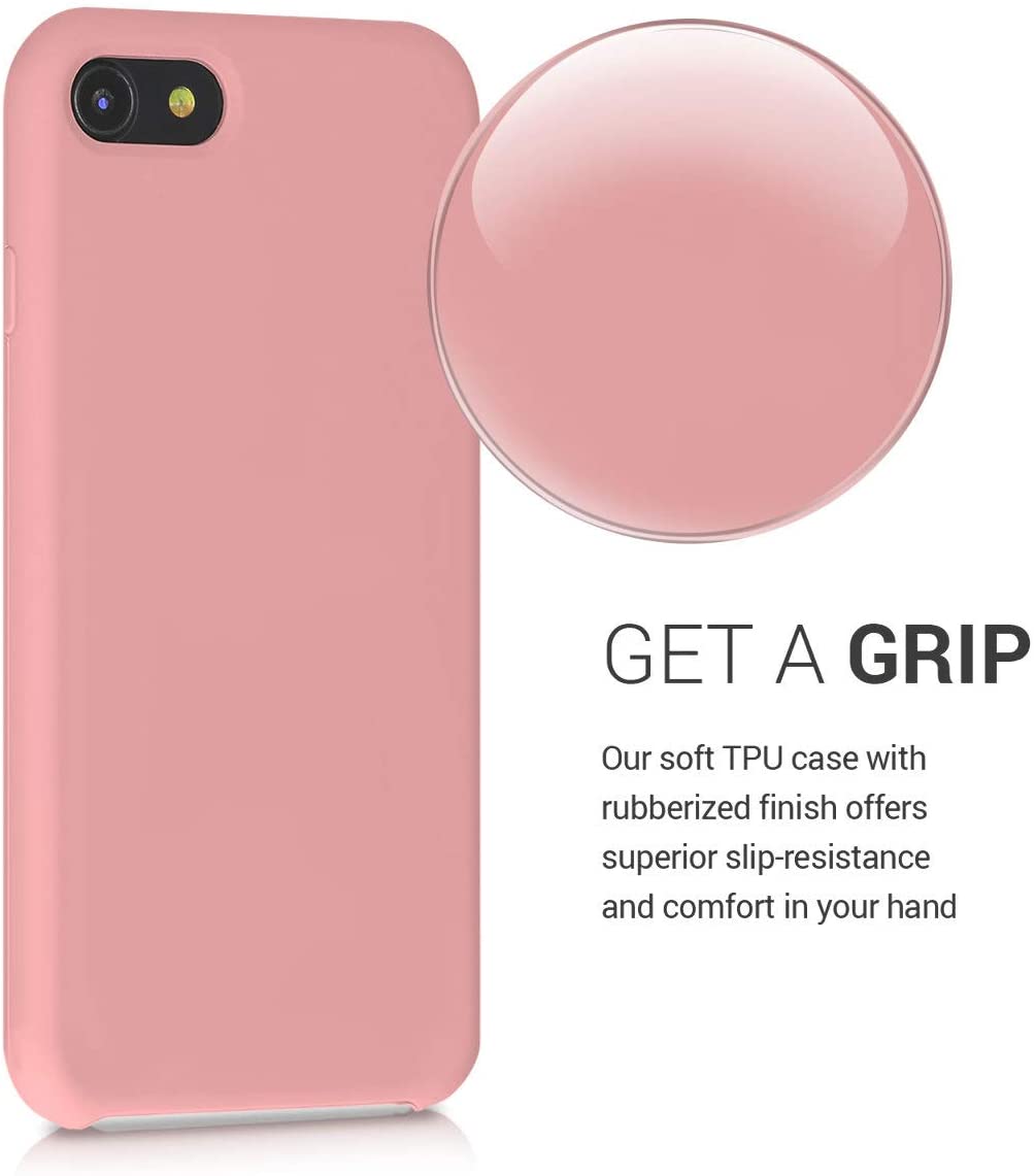 KW iPhone SE 2022 / SE 2020 / 7 / 8 Θήκη Σιλικόνης Rubber TPU - Rose Tan - 40225.193