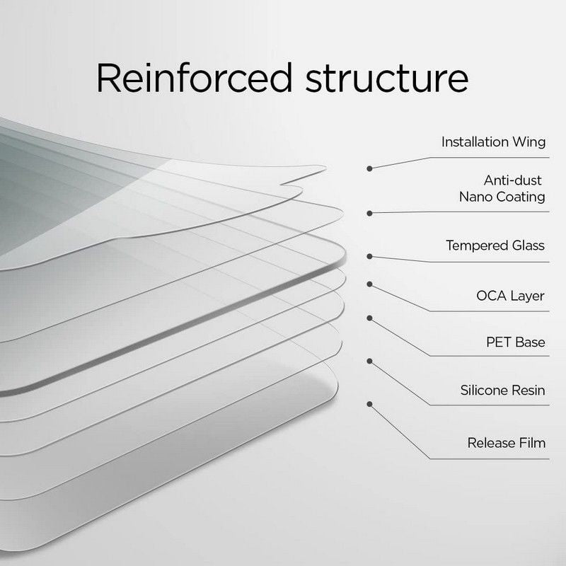 Spigen iPhone SE 2022 / SE 2020 / 7 / 8 GLAS.tR Slim Tempered Glass Αντιχαρακτικό Γυαλί Οθόνης 9H - Διάφανο