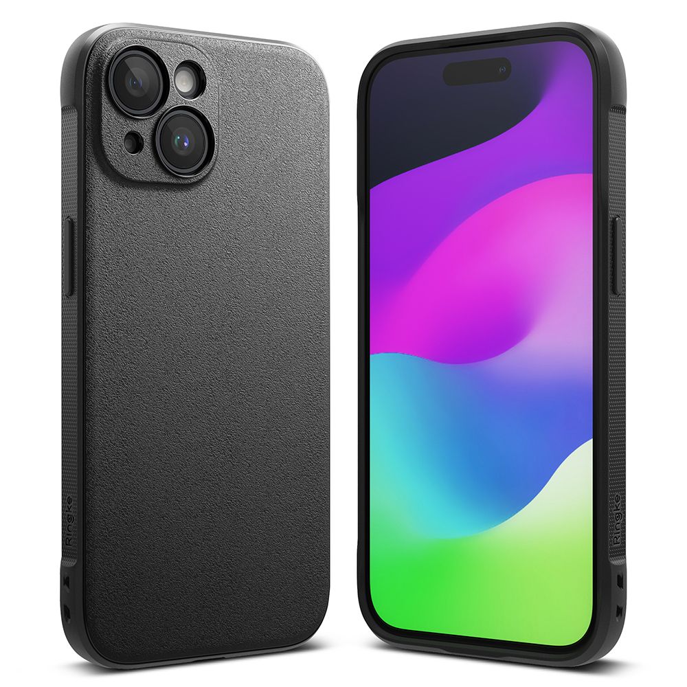 Ringke iPhone 15 Onyx Durable TPU Case Θήκη Σιλικόνης - Black