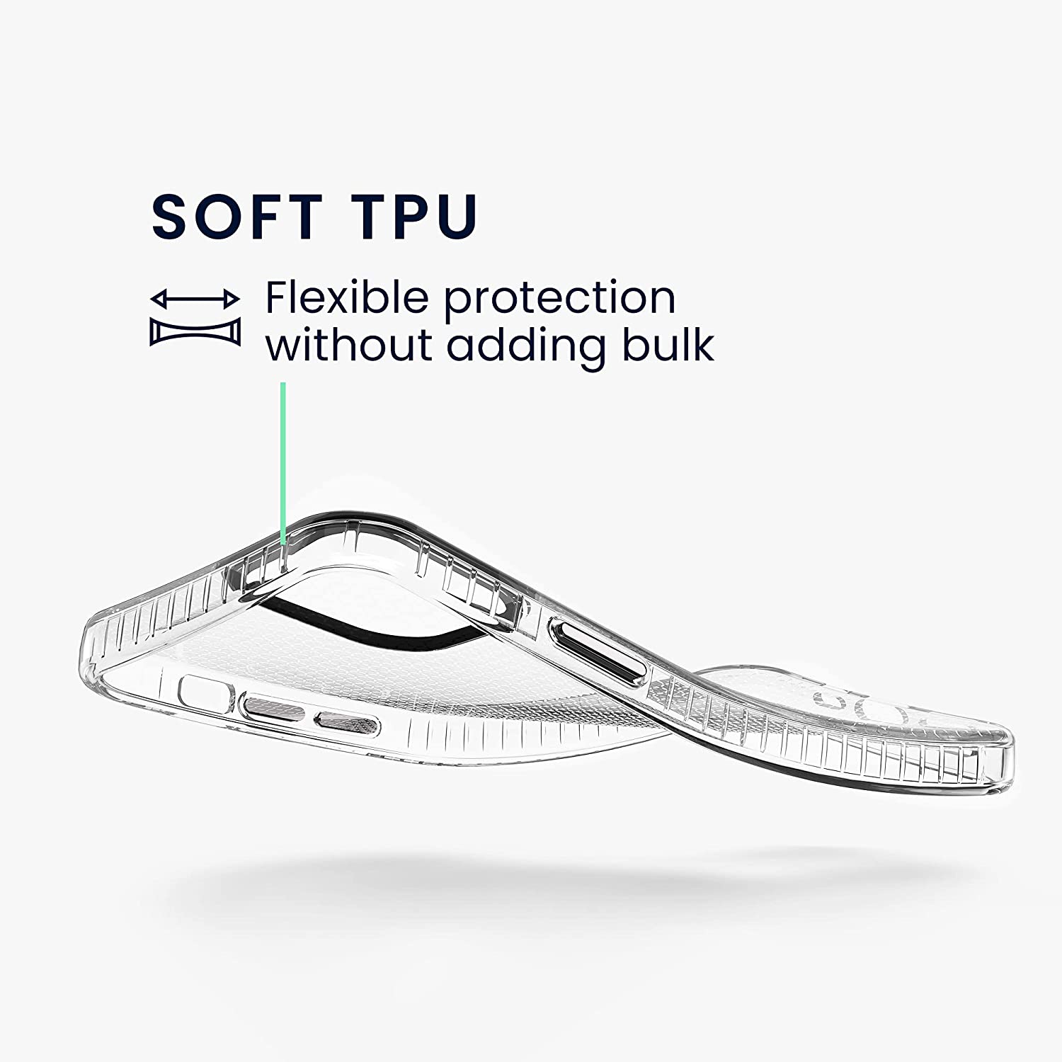 KW iPhone 12 / iPhone 12 Pro Θήκη Σιλικόνης TPU Design Honeycomb - Διάφανη - 55461.03