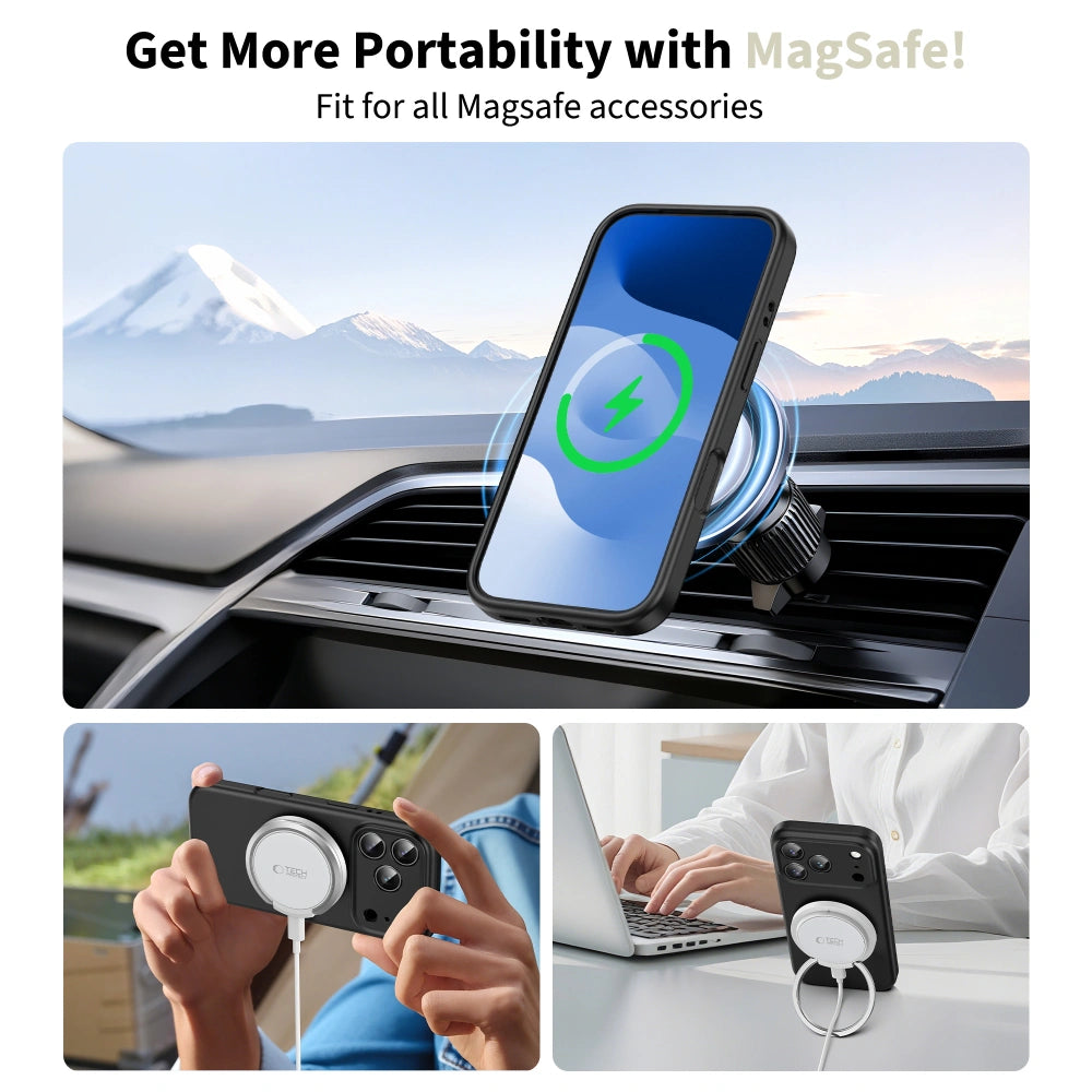 Tech-Protect iPhone 17 Pro Silicone MagSafe Θήκη Σιλικόνης - Black