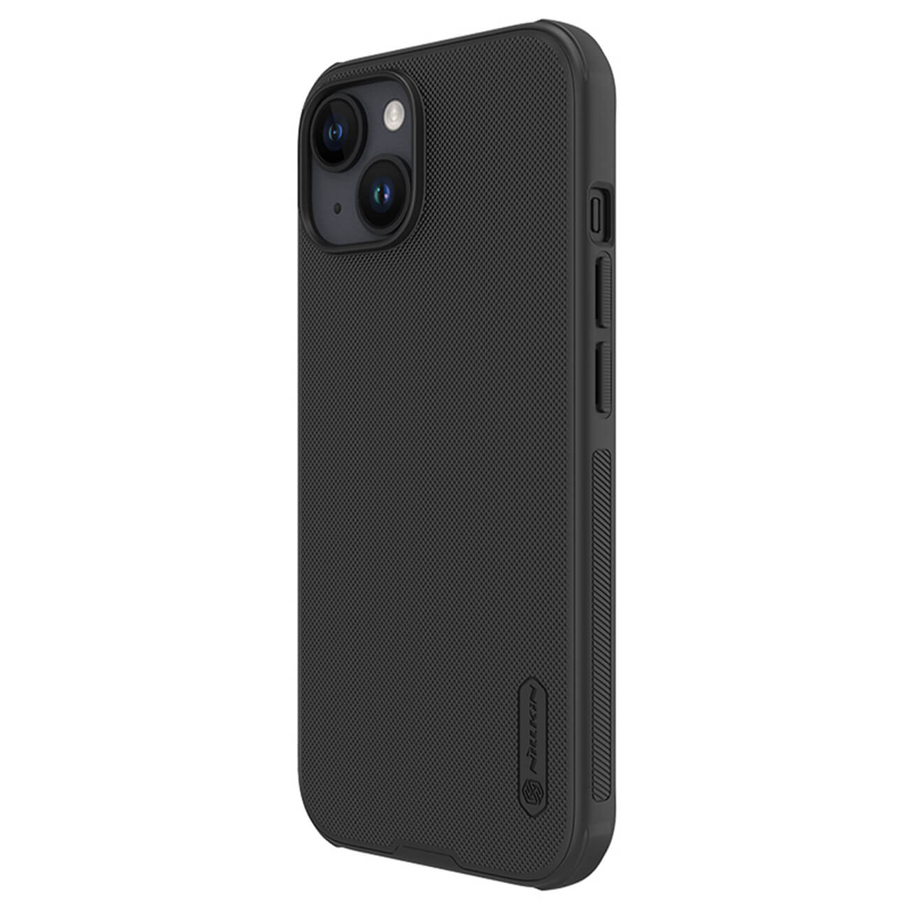 Nillkin iPhone 15 Super Frosted Shield Pro Σκληρή Θήκη με Πλαίσιο Σιλικόνης - Black