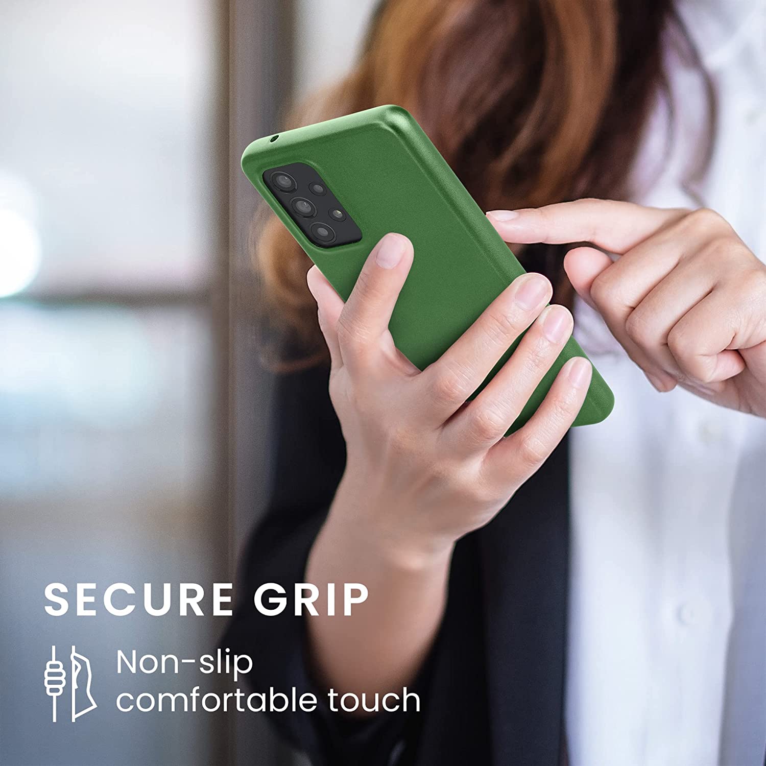 KW Samsung Galaxy A53 5G Θήκη Σιλικόνης TPU - Metallic Forest Green - 58019.233