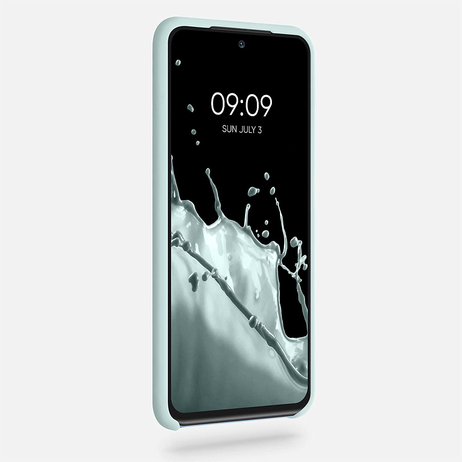 KW Xiaomi Redmi Note 10 / Note 10s / Poco M5s Θήκη Σιλικόνης Rubber TPU - Frosty Mint - 54543.200