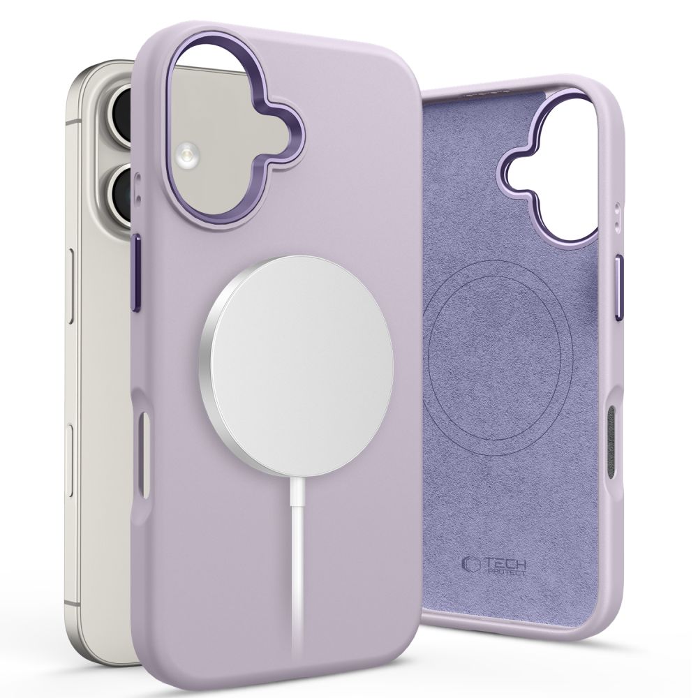 Tech-Protect iPhone 16 Silicone Pure Θήκη Σιλικόνης TPU με MagSafe - Mauve
