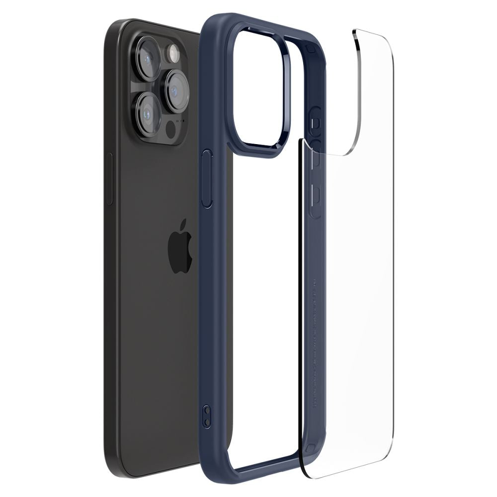 Spigen iPhone 15 Pro Max Ultra Hybrid Σκληρή Θήκη με Πλαίσιο Σιλικόνης - Navy Blue