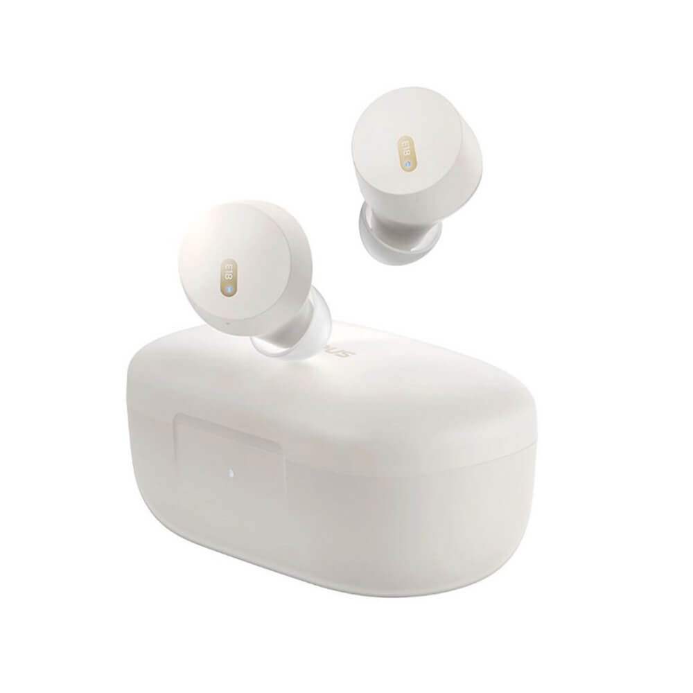 Baseus Bowie E18 - TWS Bluetooth 5.3 - Ασύρματα ακουστικά για Κλήσεις / Μουσική - White