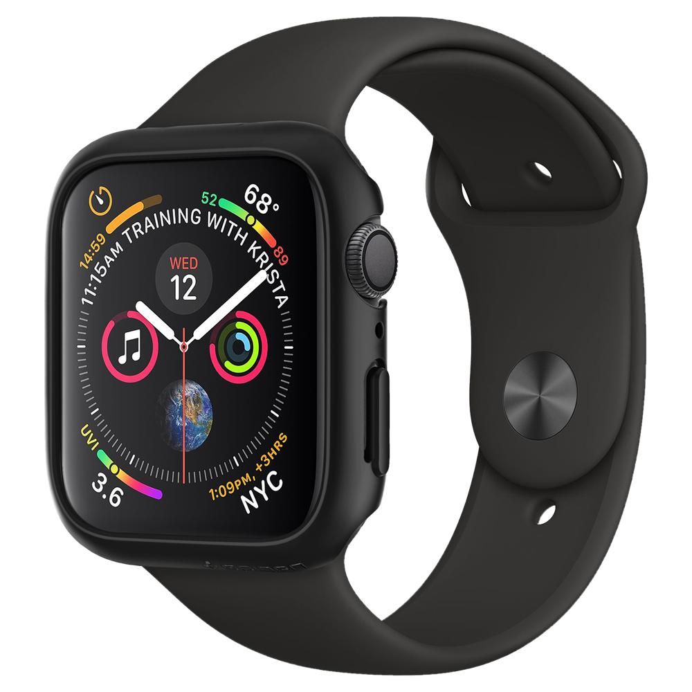 Spigen Θήκη Apple Watch 4/5/6/ - SE (1/2/3) - 44mm Thin Fit - Black