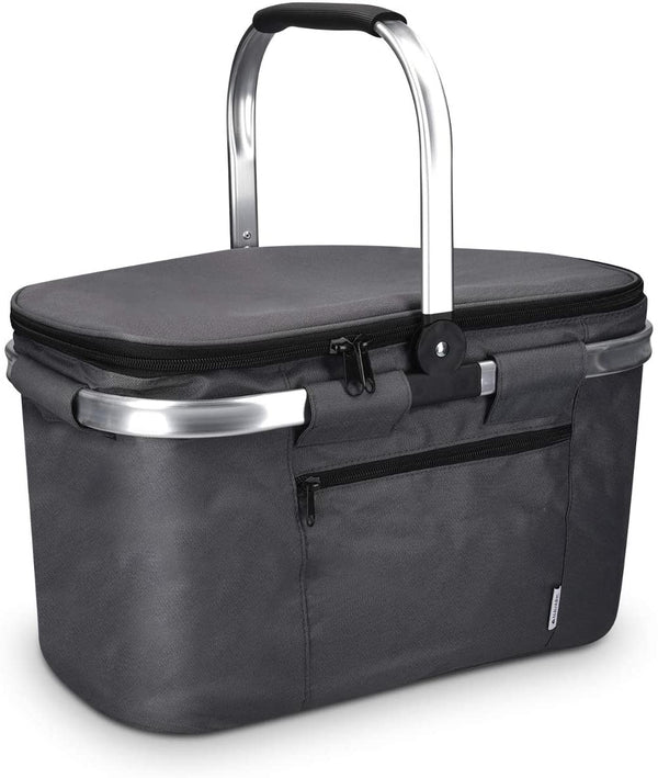 Navaris Πτυσσόμενη Ισοθερμική Τσάντα Πικ-Νικ - Dark Grey - 45859.22