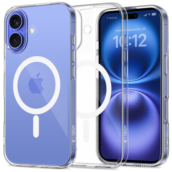 Tech - Protect iPhone 16 Flexair Θήκη Σιλικόνης TPU με MagSafe - Διάφανη