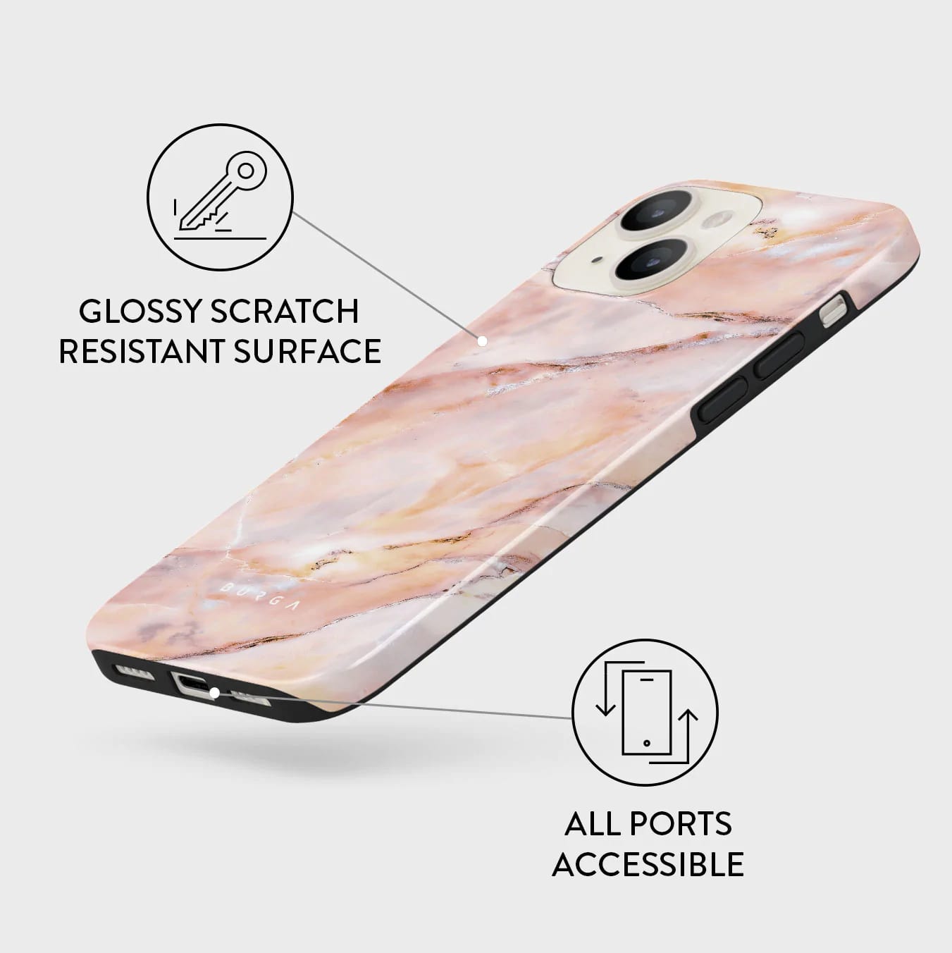 Burga iPhone 14 Plus Fashion Tough Σκληρή Θήκη - Morning Sunshine