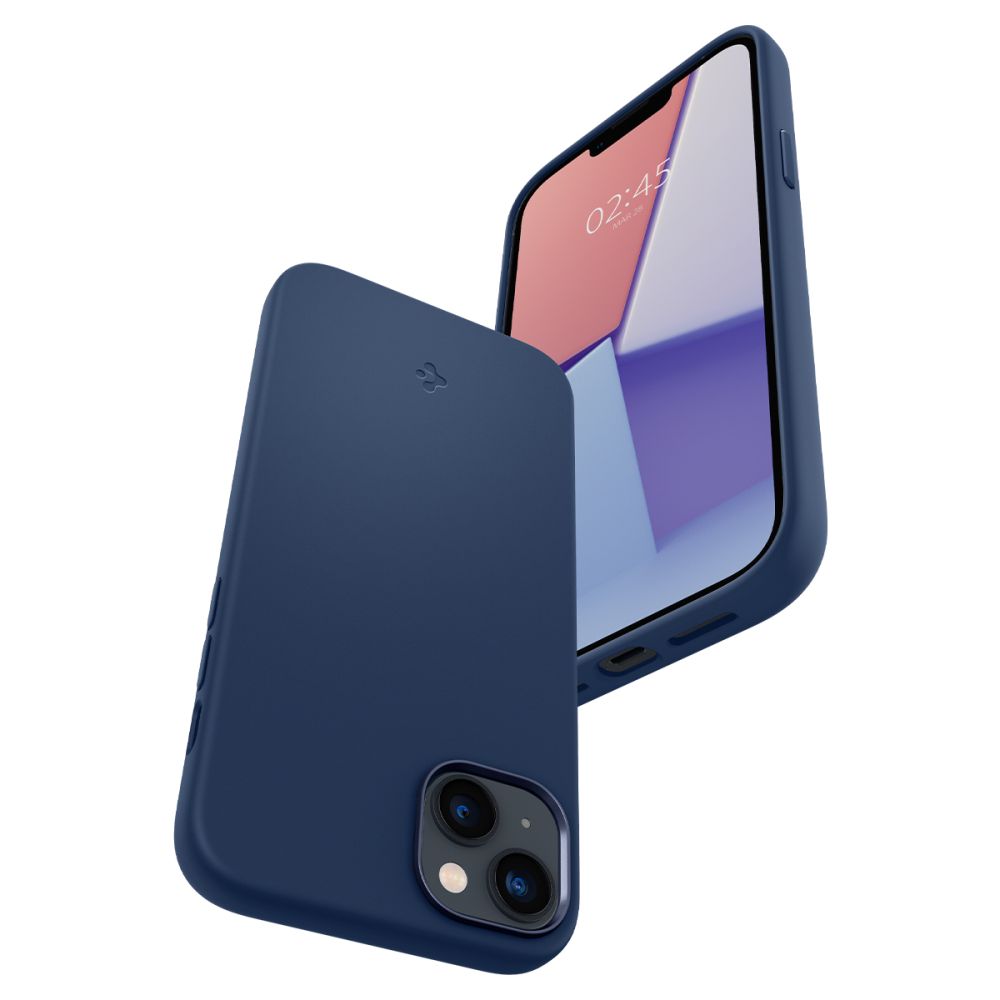 Spigen iPhone 14 Plus / iPhone 15 Plus Silicone Fit Mag Θήκη Σιλικόνης με MagSafe - Navy Blue - ACS04921