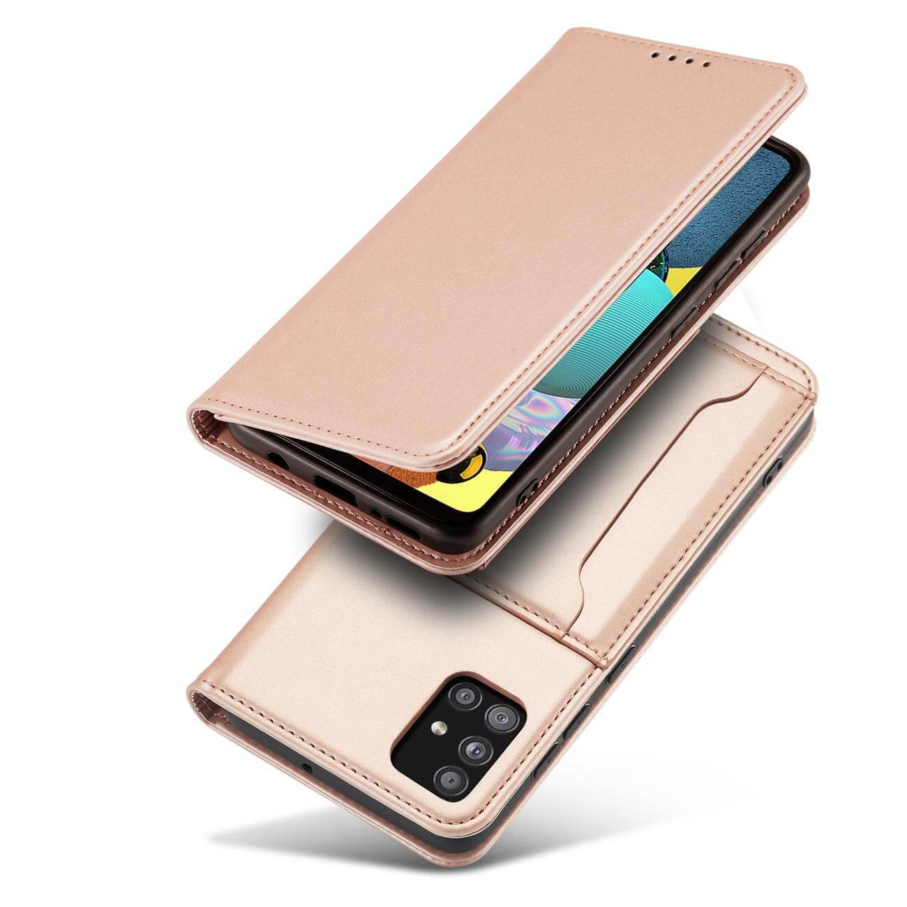 OEM Xiaomi Redmi Note 11 Pro / Note 11 Pro 5G Magnet Card Wallet Case Θήκη Πορτοφόλι Stand - Pink