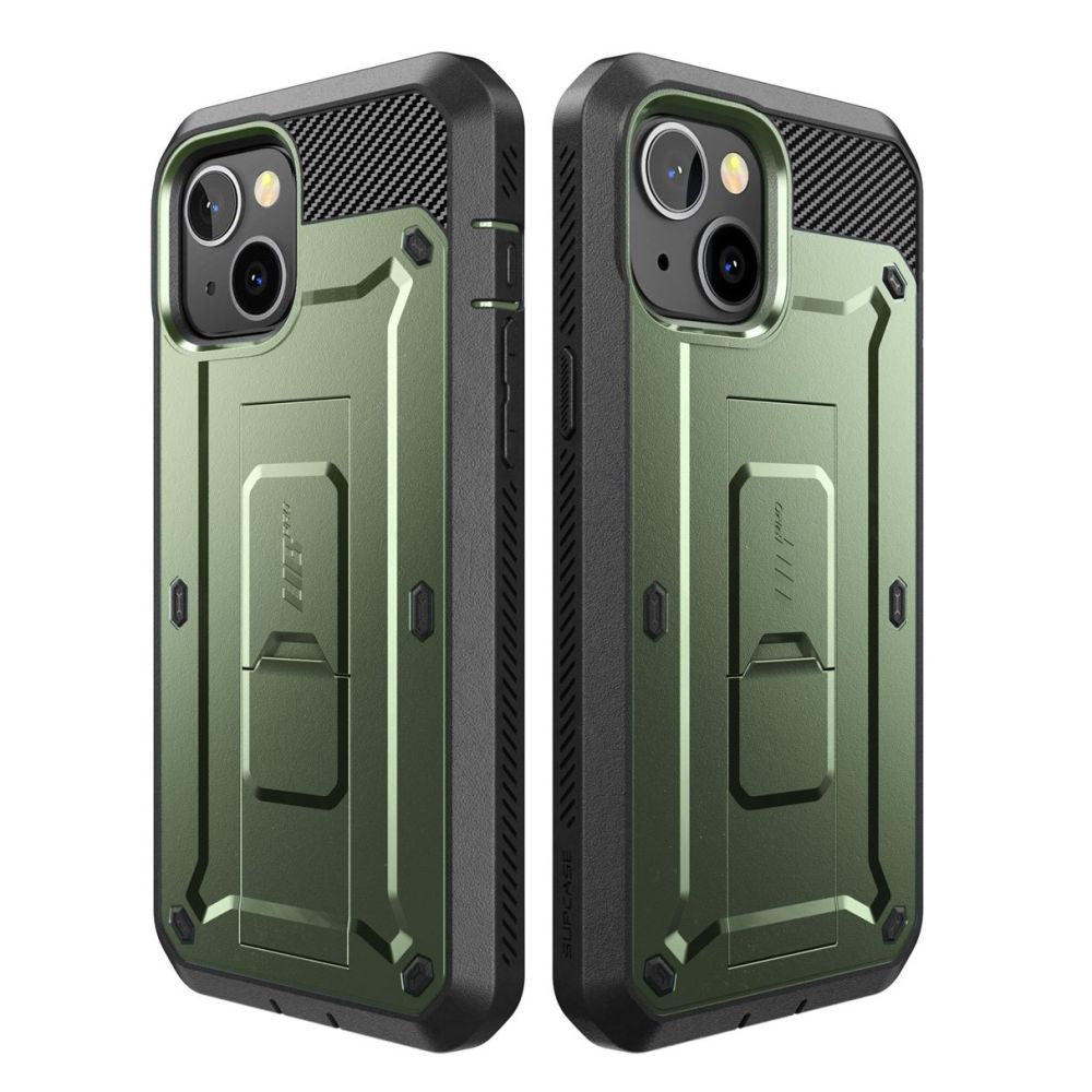 Supcase iPhone 14 Plus Unicorn Beetle Pro Σκληρή Θήκη με Προστασία Οθόνης και Stand - Green