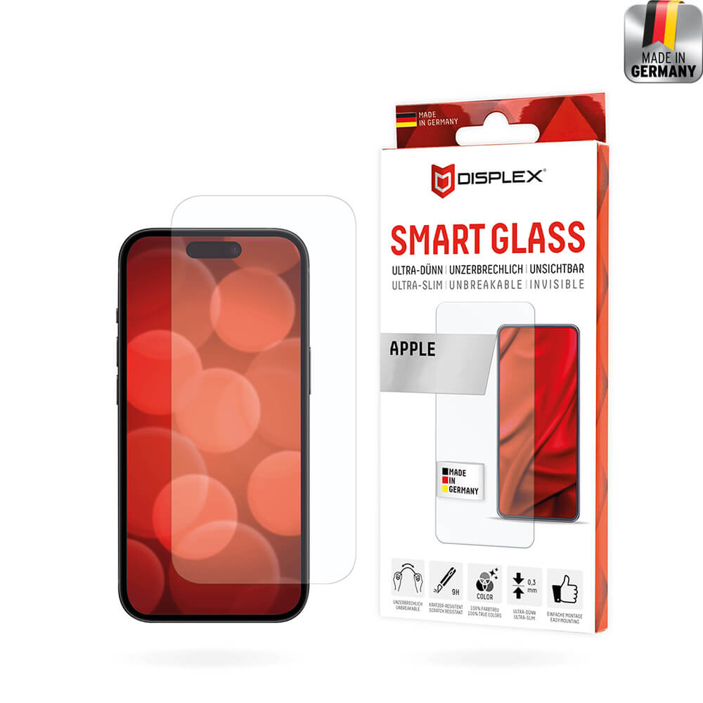 Displex iPhone 16 - Premium Smart FlexiGlass - Εύκαμπτο Αντιχαρακτικό Γυαλί Οθόνης - Clear