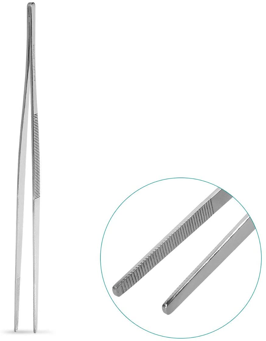 Navaris Λαβίδα από Ανοξείδωτο Ατσάλι για BBQ - 30cm - Silver - 48537.02