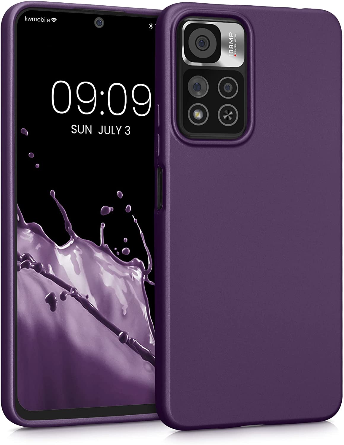 KW Xiaomi Redmi Note 11 Pro+ 5G Θήκη Σιλικόνης TPU - Metallic Berry - 59142.115