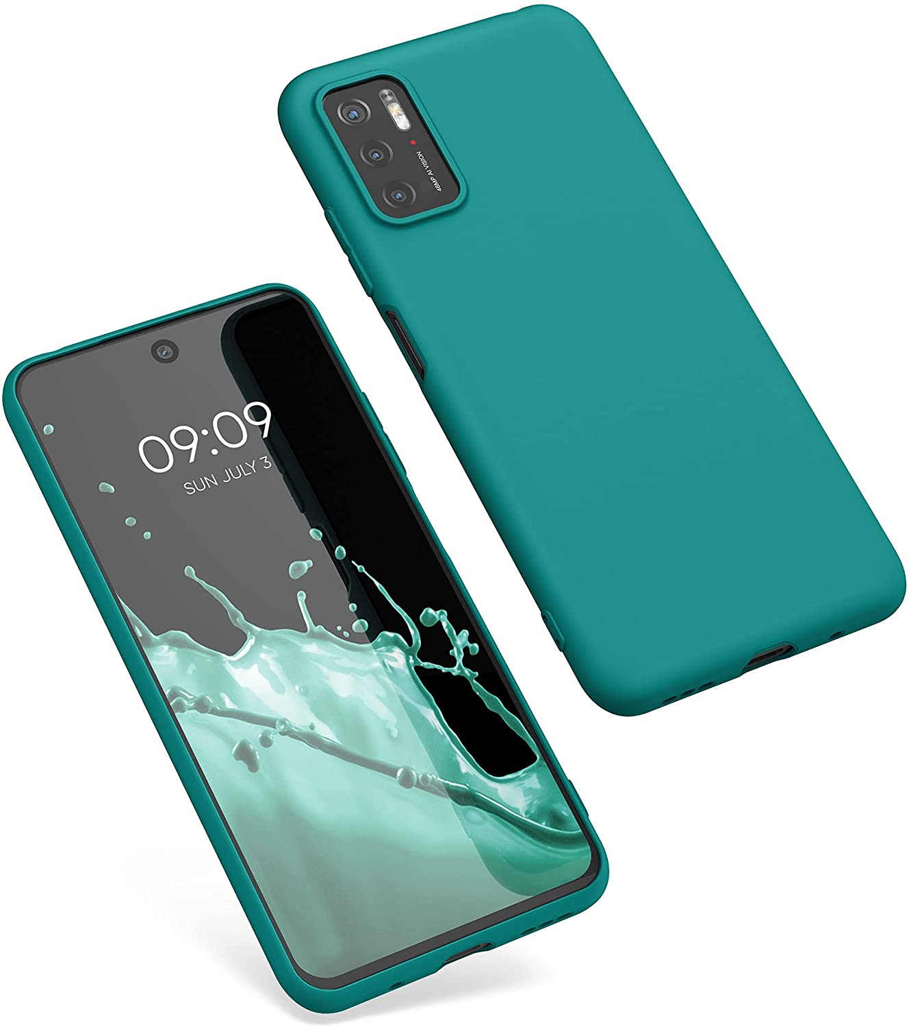 KW Xiaomi Poco M3 Pro 5G Θήκη Σιλικόνης TPU - Petrol Matte - 55363.57
