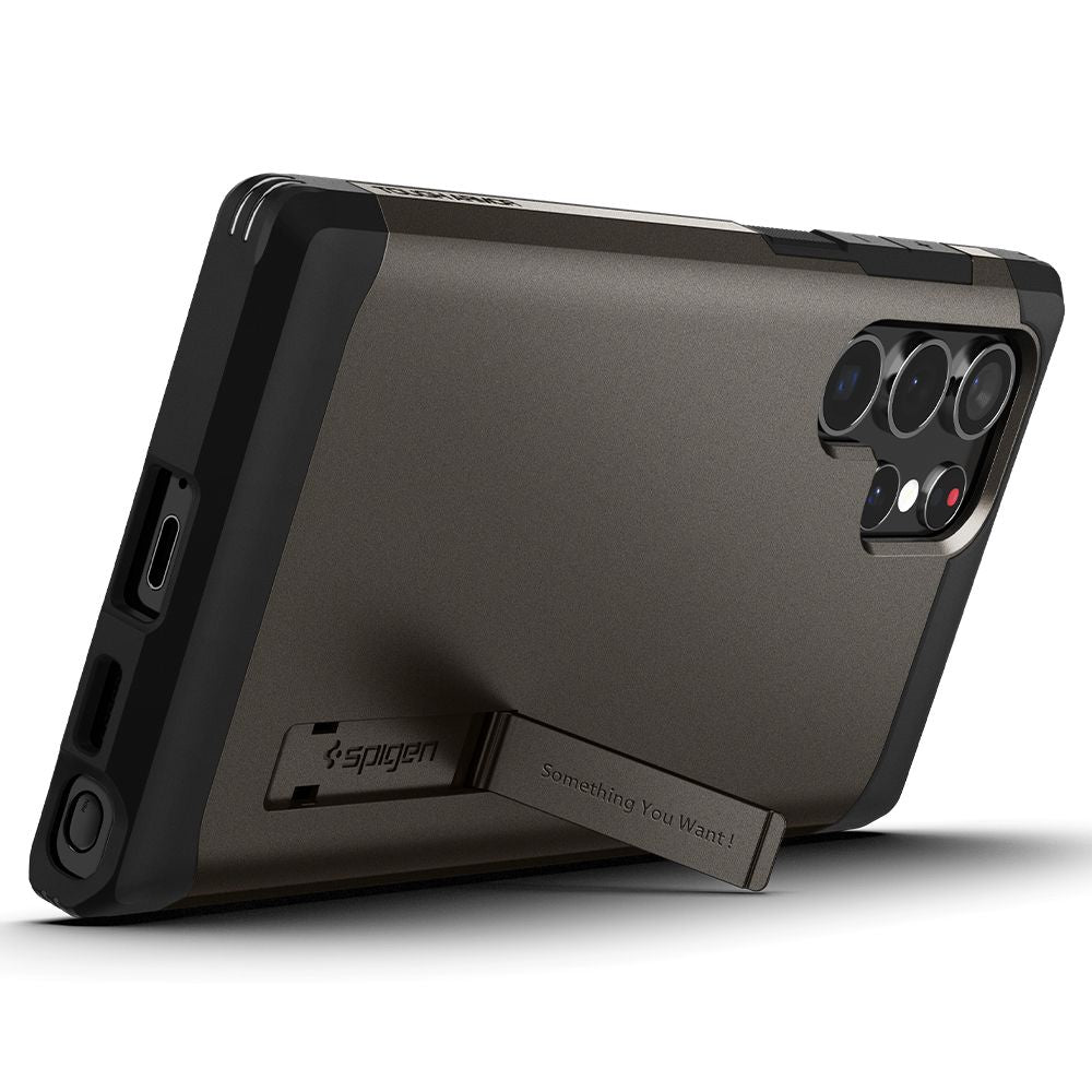 Spigen Samsung Galaxy S22 Ultra Tough Armor Σκληρή Θήκη - Gunmetal