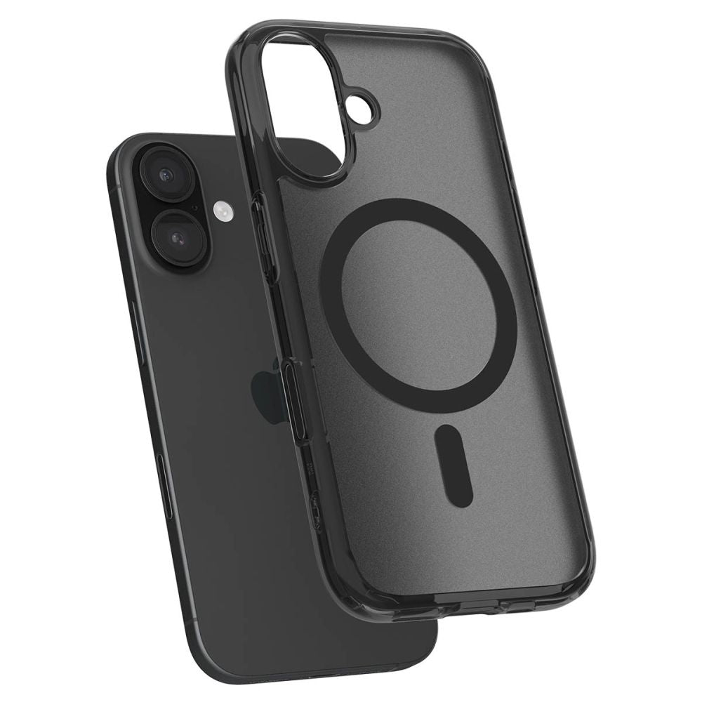 Spigen iPhone 16 Ultra Hybrid T Mag Σκληρή Θήκη με Πλαίσιο Σιλικόνης με MagSafe - Frost Black