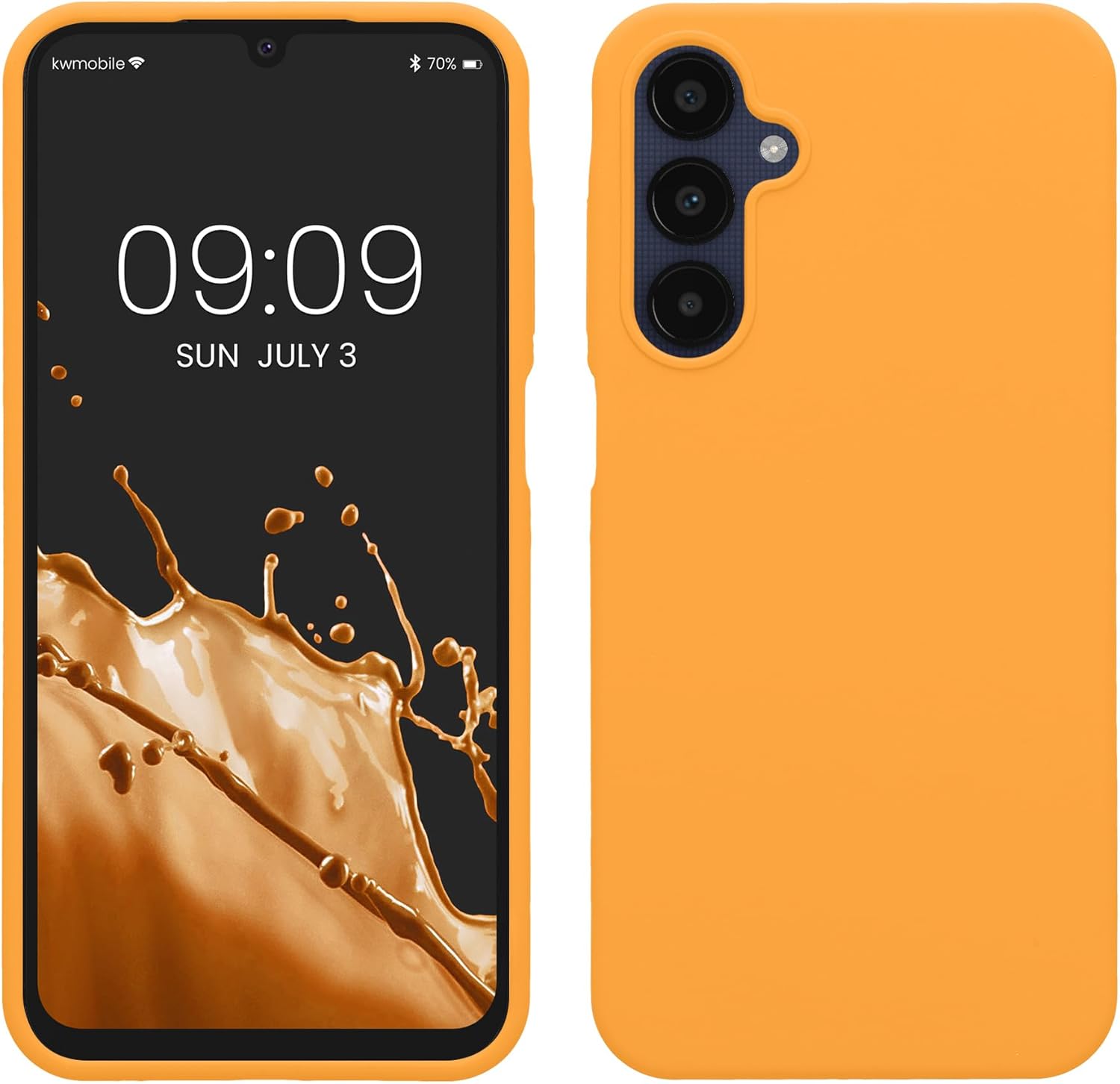 KW Samsung Galaxy A25 5G Θήκη Σιλικόνης Rubberized TPU - Fruity Orange