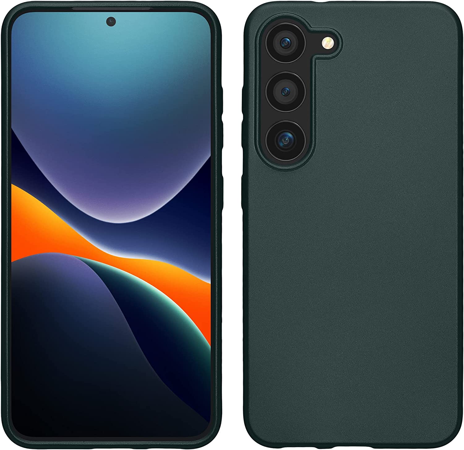 KW Samsung Galaxy S23 Θήκη Σιλικόνης TPU - Metallic Petrol Blue - 60312.14